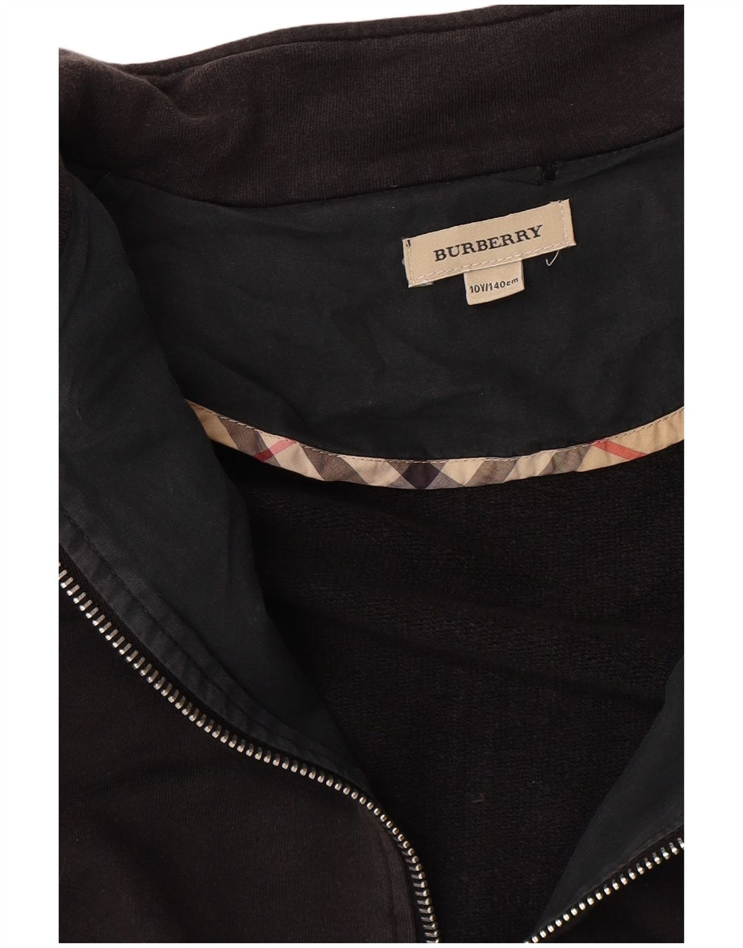 Jaqueta Burberry Boys Treino Top 9-10 Anos Listrado Preto