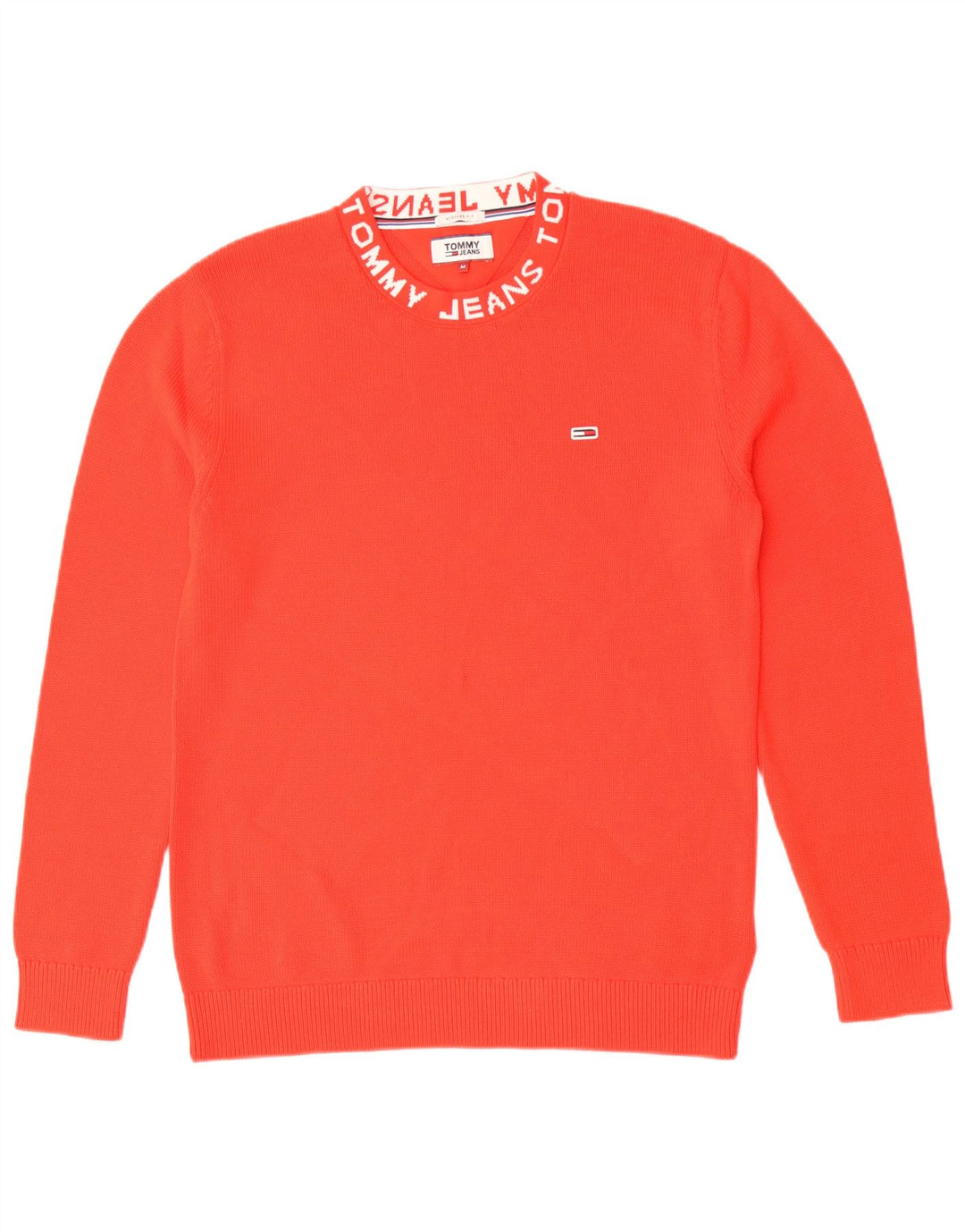 Suéter masculino Tommy Hilfiger Graphic Regular Fit com gola redonda médio vermelho