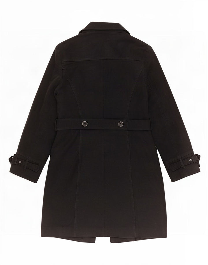 Casaco corta-vento feminino Oasis UK 12 algodão preto médio