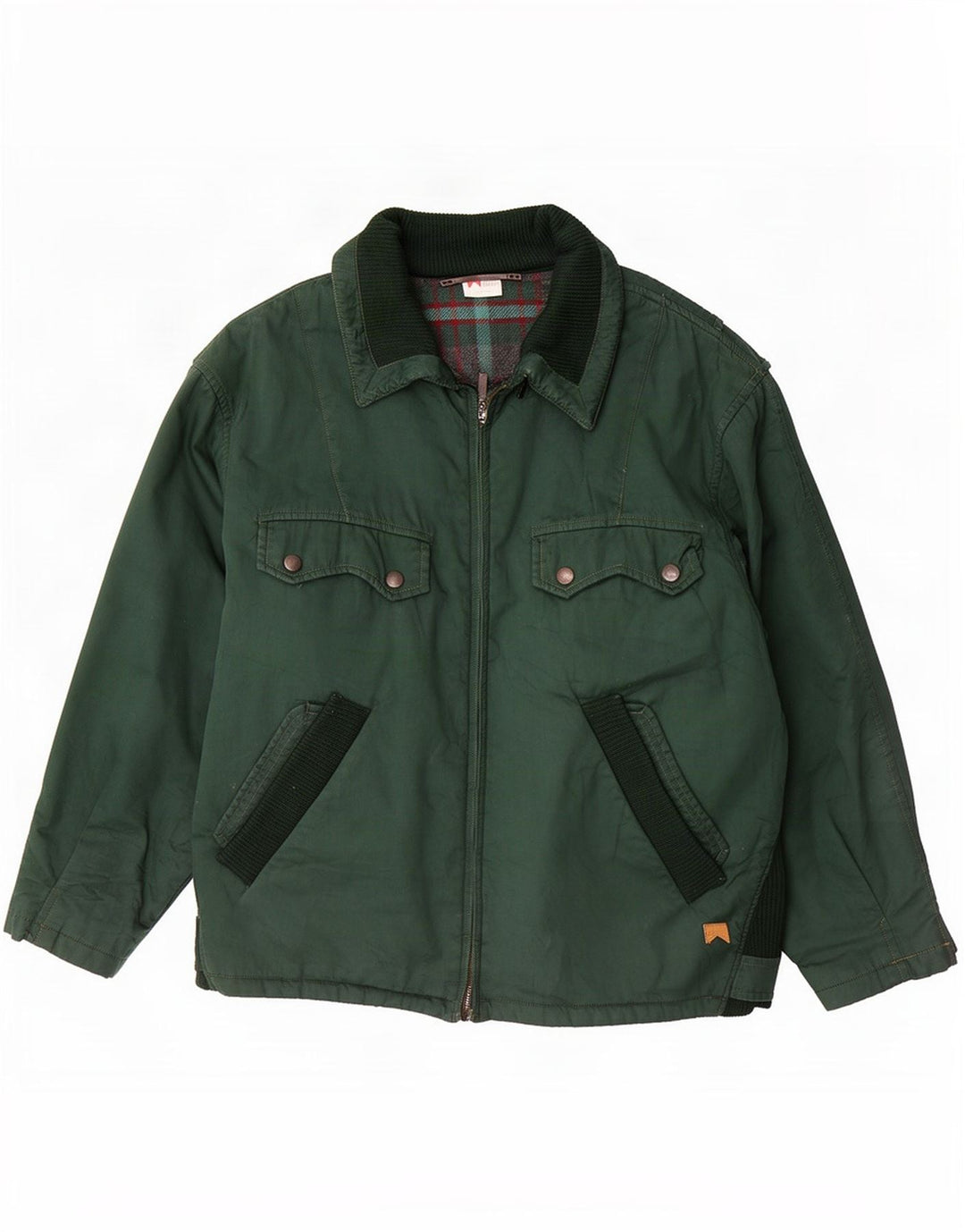 Jaqueta bomber masculina Marlboro IT 50 grande algodão colorblock verde