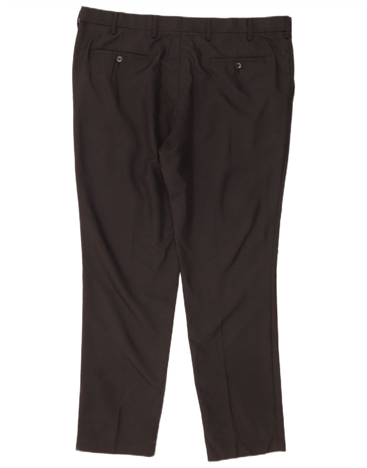 Calça Chino Masculina Slim Fit Marks & Spencer W40 L31 Poliéster Preto