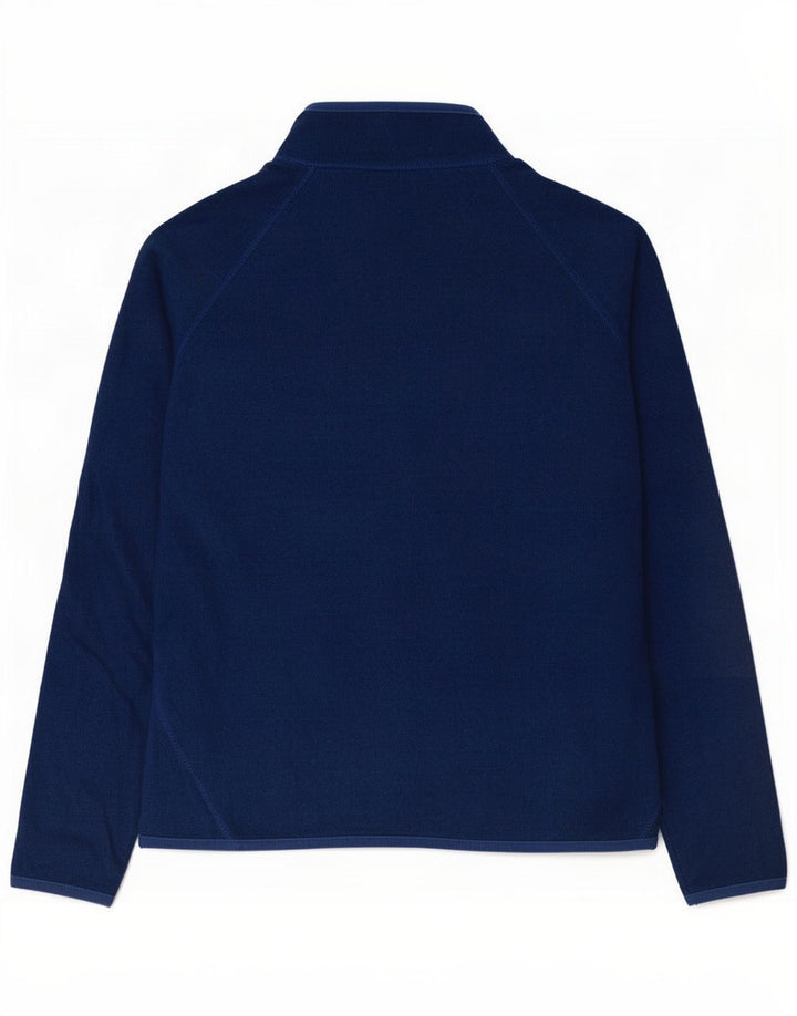 Eddie Bauer Jaqueta feminina de treino UK 14 Poliéster azul médio