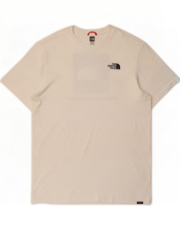 Camiseta gráfica masculina The North Face Top médio algodão branco