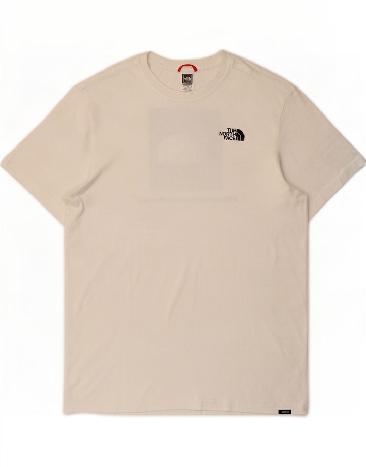 Camiseta gráfica masculina The North Face Top médio algodão branco