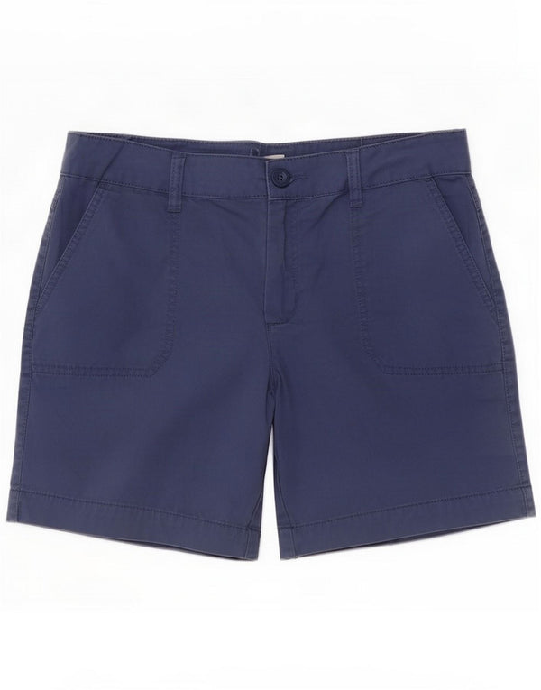 Mountain Warehouse Womens Chino Shorts UK 8 Pequeno W27 Azul Marinho Algodão