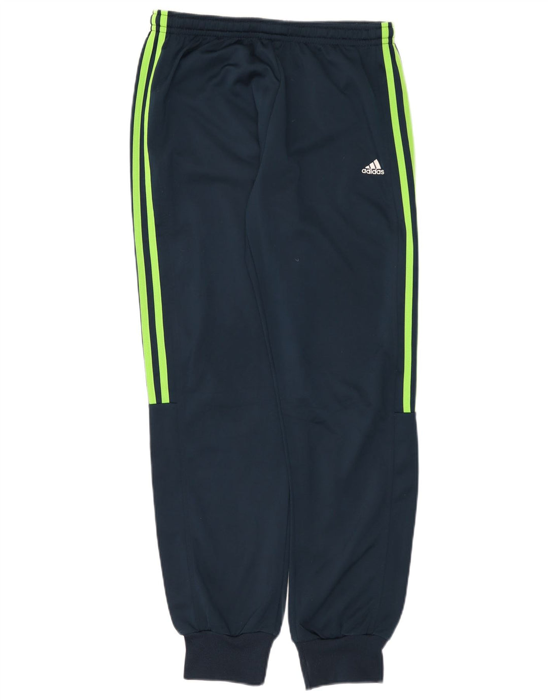Adidas Mens Treino Calças Joggers UK 38/40 Médio Azul Marinho Poliéster