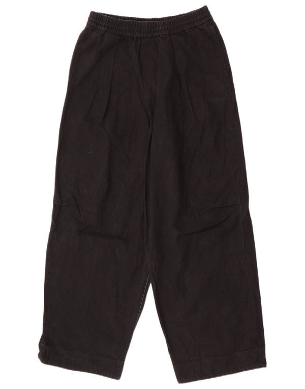 Calça masculina Cos cintura alta com perna larga XS W28 L27 linho preto