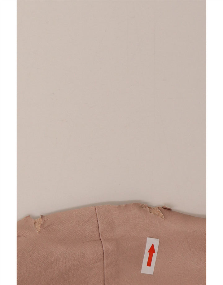 Jaqueta blazer feminina de couro sintético Zara Reino Unido 14 rosa médio