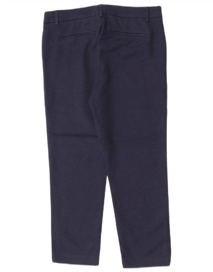 Calça cropped feminina Tommy Hilfiger US 8 médio W30 L24 azul marinho