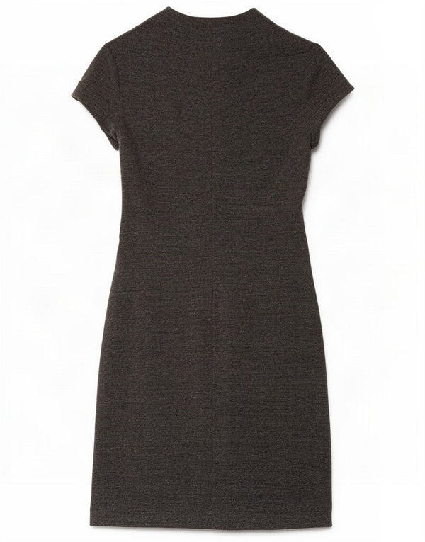 Oasis Womens Short Sleeves Jumper Dress UK 10 Small Grey Modacryl