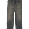 Calça jeans reta feminina Calvin Klein W34 L34 algodão azul