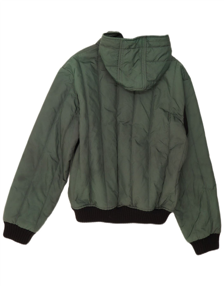 Jaqueta masculina acolchoada com capuz Refrigiwear IT 54 2XL poliéster verde
