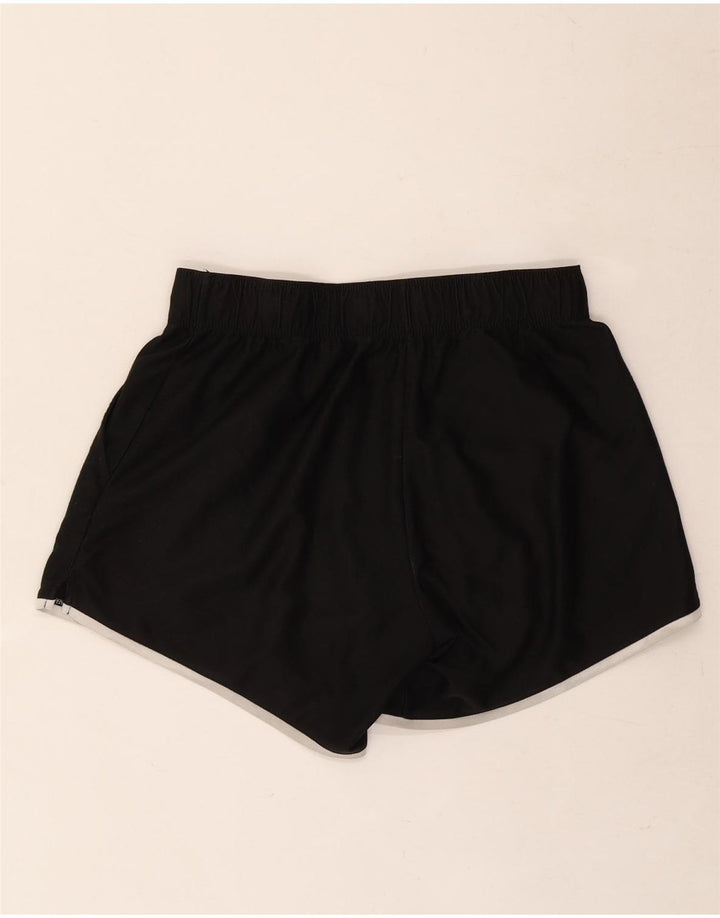 Shorts esportivos gráficos femininos Nike UK 8 pequenos poliéster preto