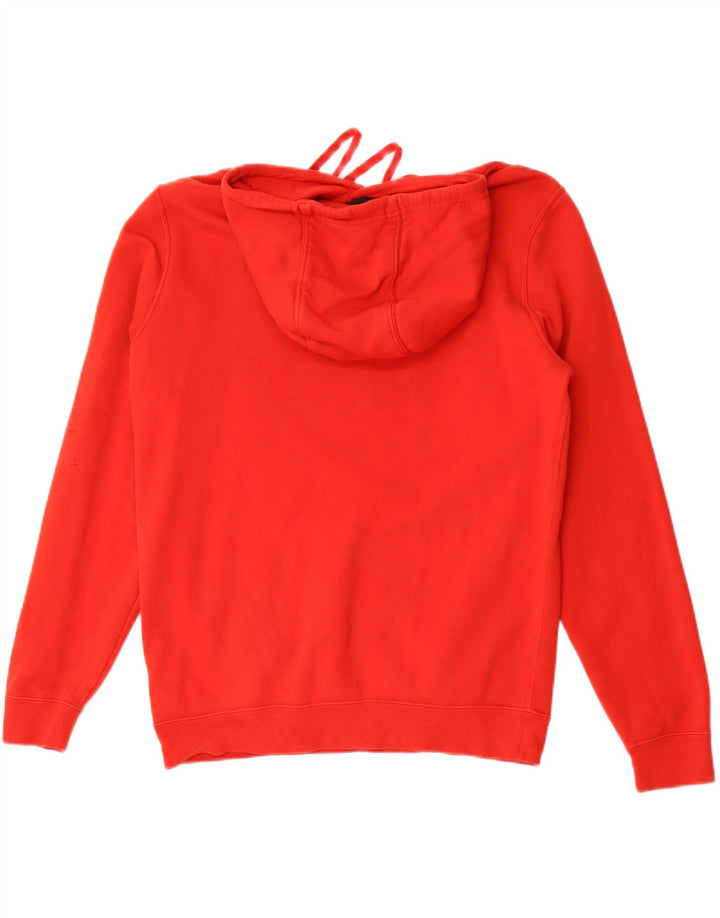 NIKE Mens Hoodie Jumper Médio Algodão Vermelho