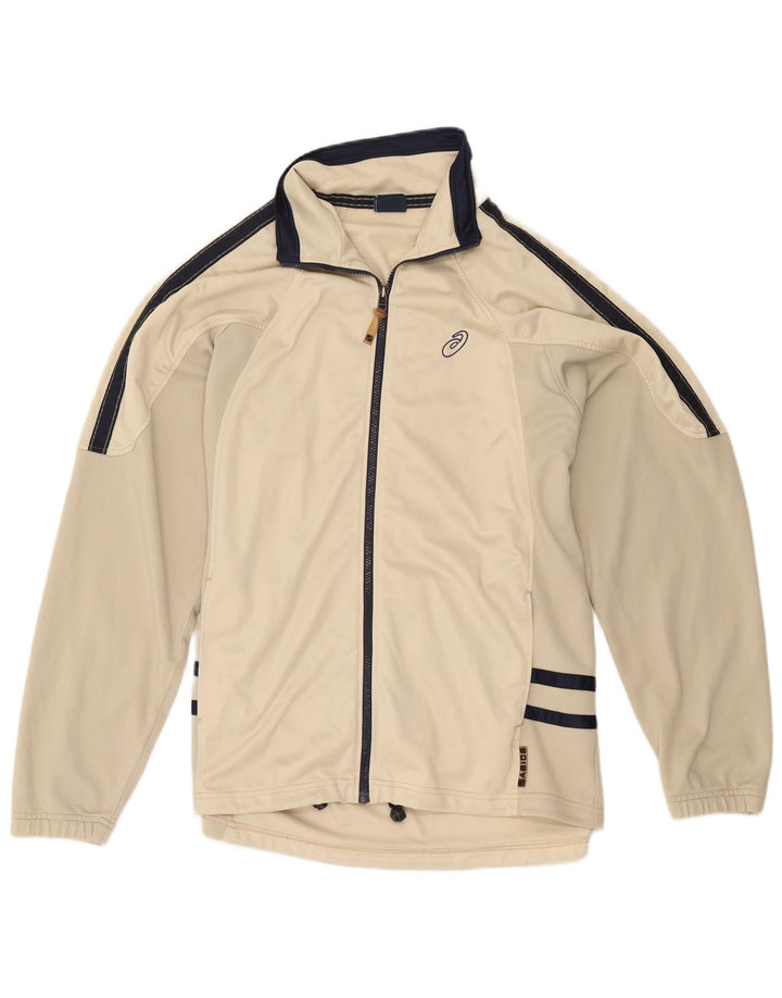 Jaqueta Asics Mens Tracksuit Top XL Bege Colourblock