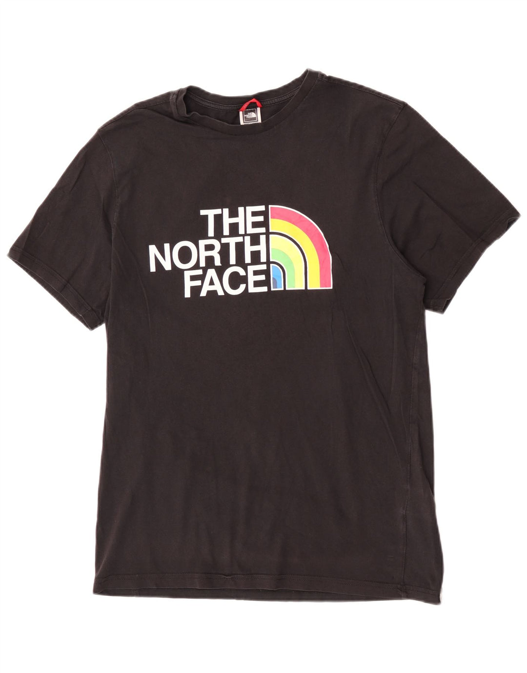 Camiseta gráfica masculina The North Face Top médio algodão preto