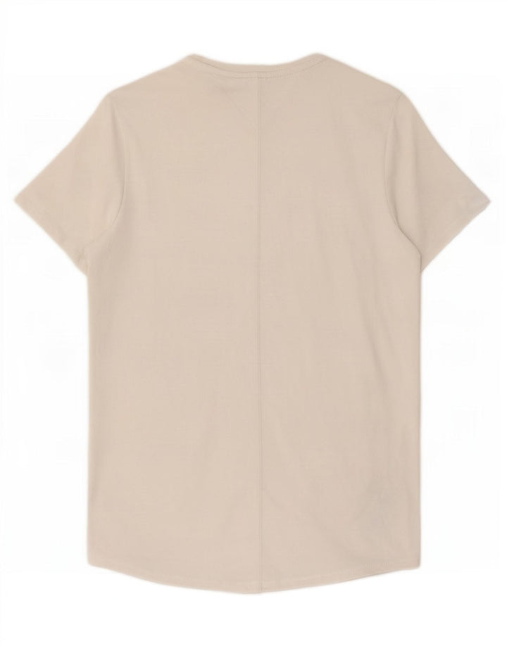 Camiseta masculina Tommy Hilfiger Top médio algodão branco