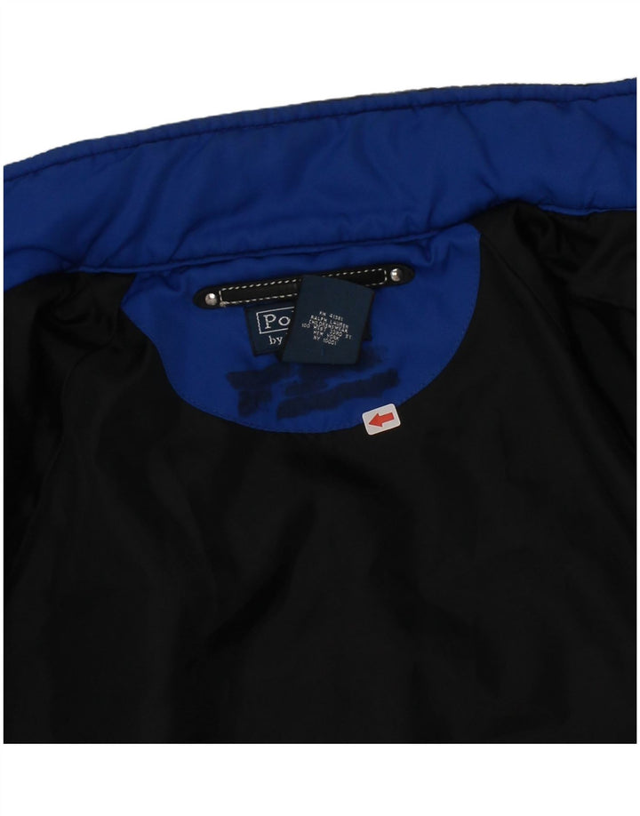 Polo Ralph Lauren Jaqueta masculina gráfica Harrington 7-8 anos pequena azul marinho