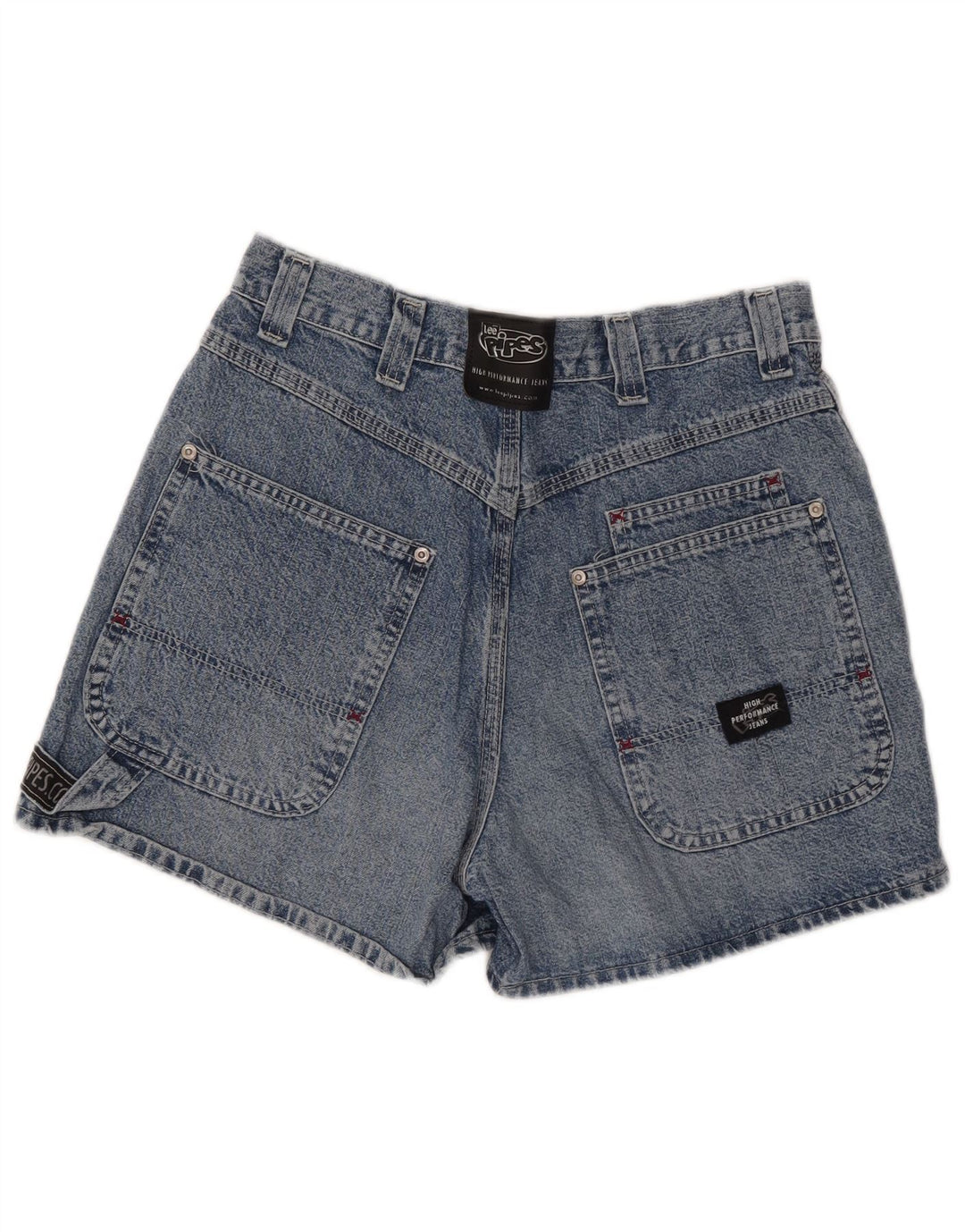 Shorts jeans feminino LEE W29 algodão azul médio