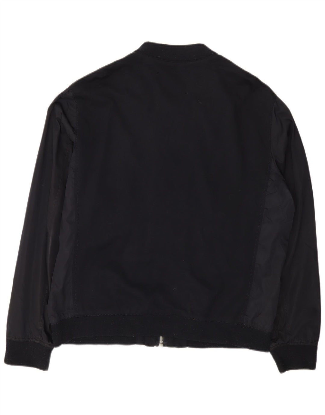 Jaqueta bomber masculina Zara UK 42 XL azul marinho viscose