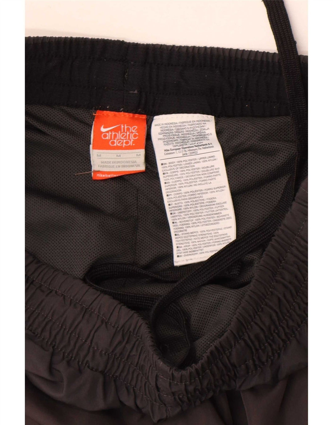 Calça de treino masculina Nike poliéster cinza médio