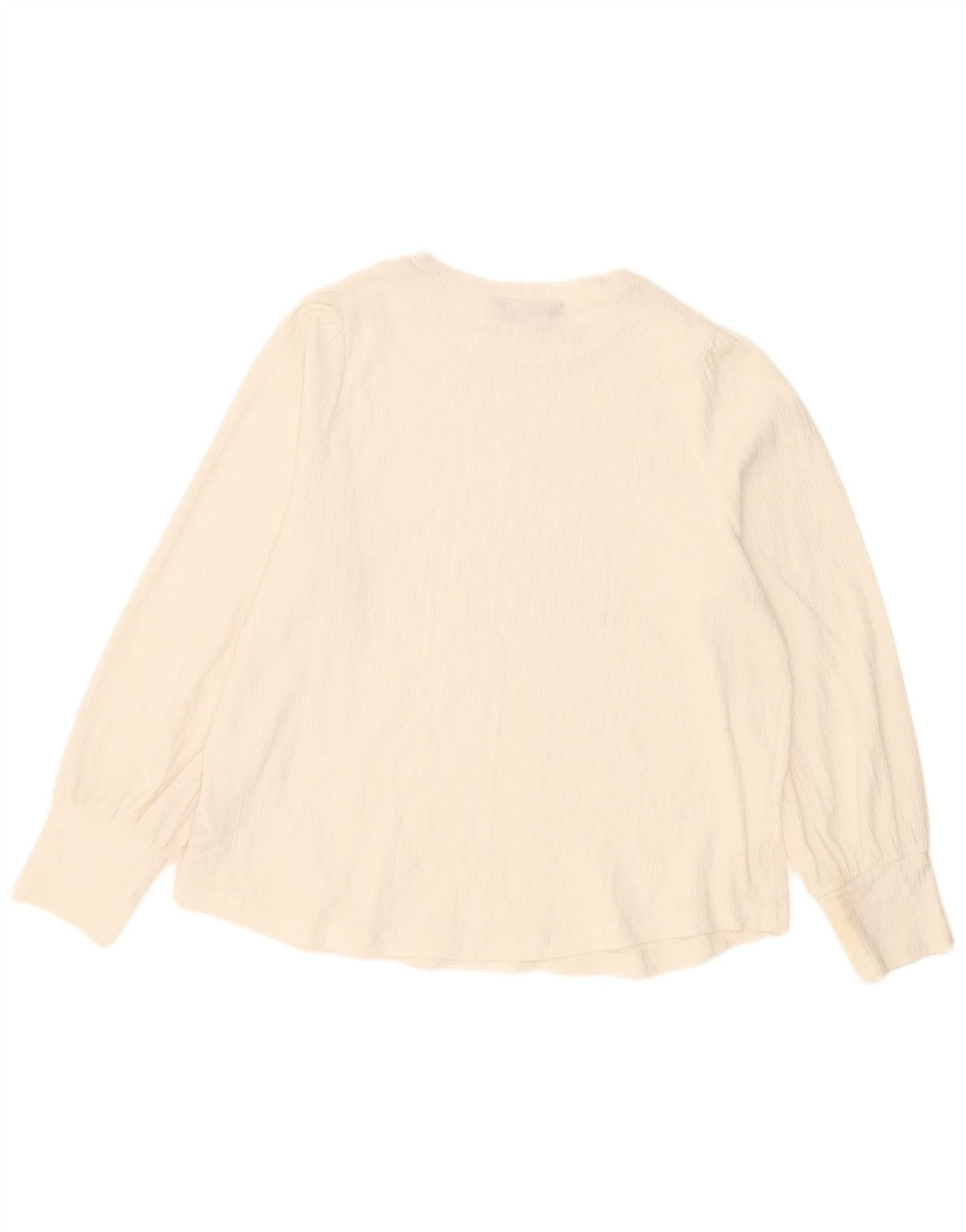 Blusa feminina de manga comprida Marks & Spencer UK 16 grande off white