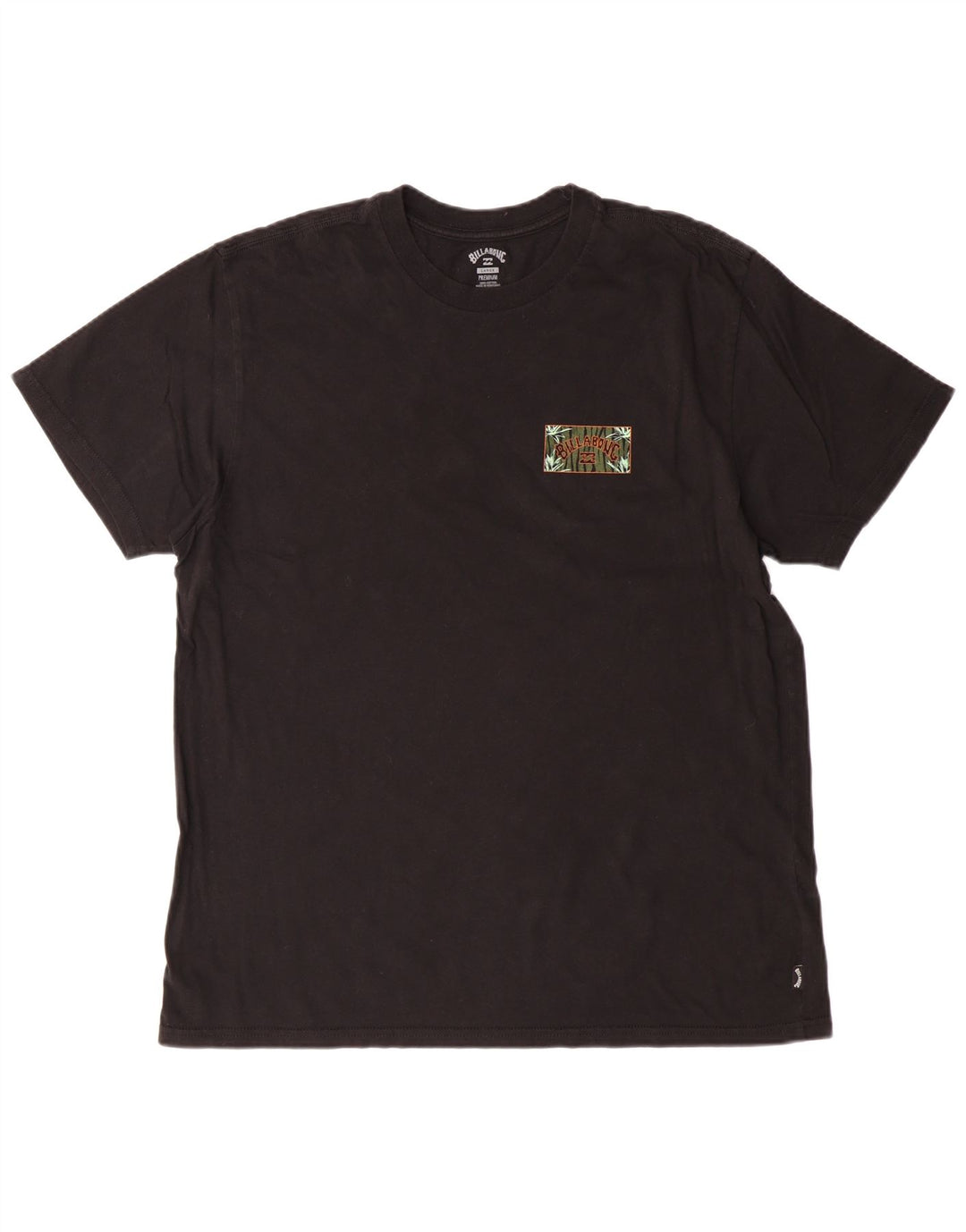 Camiseta gráfica masculina Billabong grande algodão preto