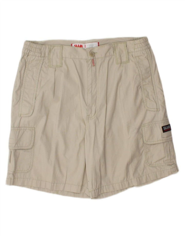 Shorts cargo masculino SLAM IT 56 3XL W36 algodão bege