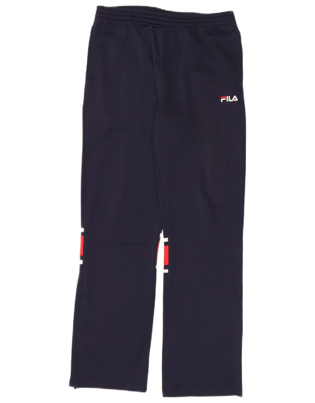 Calça de treino masculina Fila pequena azul marinho Colourblock poliéster