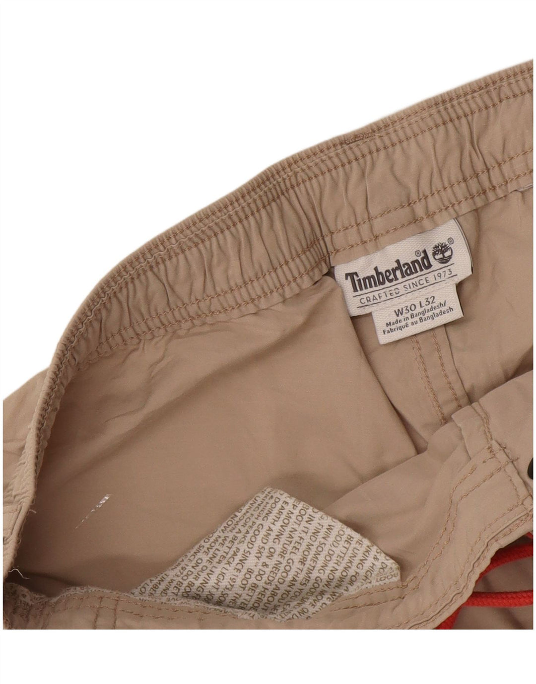 Calças Chino Slim Masculinas Timberland W30 L32 Bege