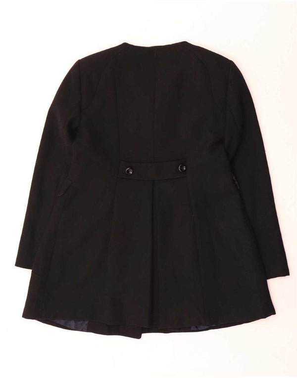 Casaco feminino Zara com peito duplo UK 18 XL preto