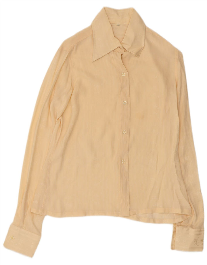 Camisa feminina VINTAGE IT 46 grande bege