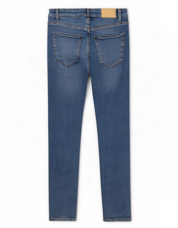 Zara Jeans Skinny Feminino UE 38 Pequeno W28 L27 Azul