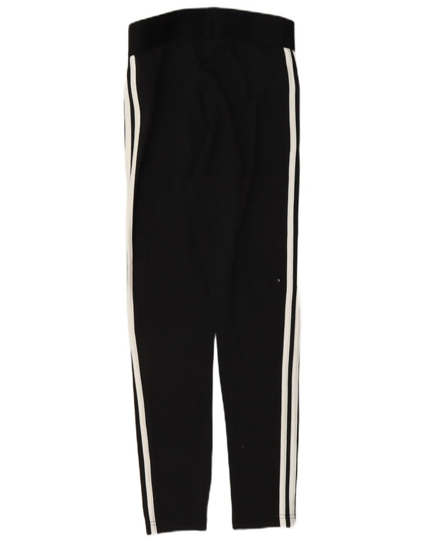 Adidas Womens Slim Fit Leggings UK 8/10 Pequeno Algodão Preto