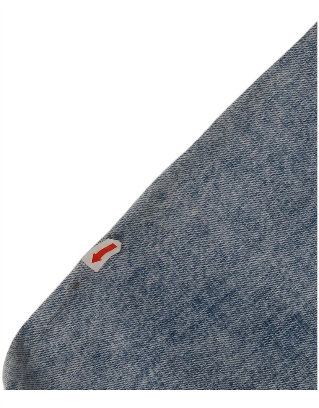 Jaqueta jeans feminina vintage Reino Unido 12 algodão azul médio