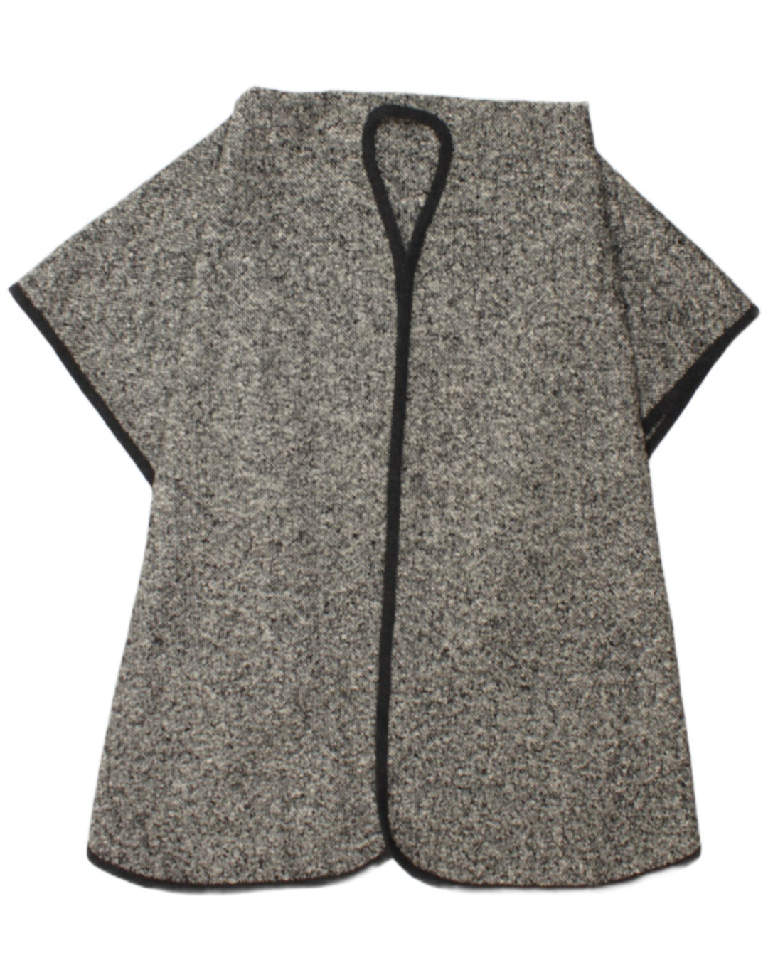 Casaco feminino vintage tamanho único cinza manchado