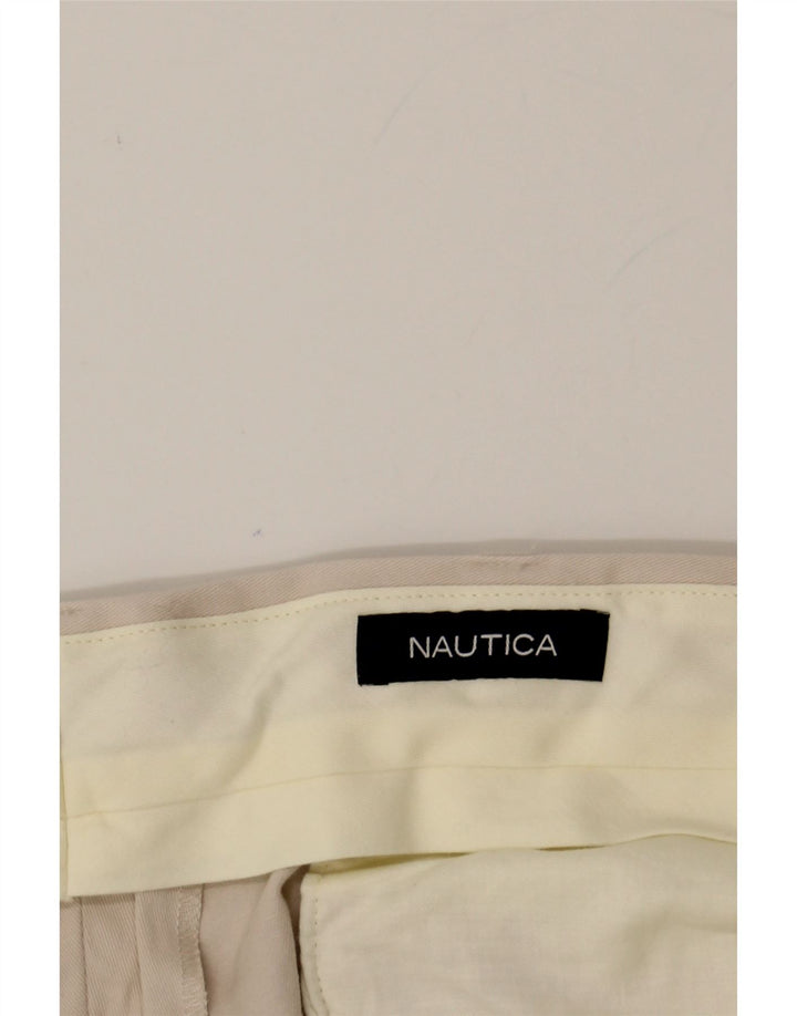 NAUTICA Mens Pegged Suit Trousers W40 L30 Beige Cotton Vintage Nautica and Second-Hand Nautica from Messina Hembry 
