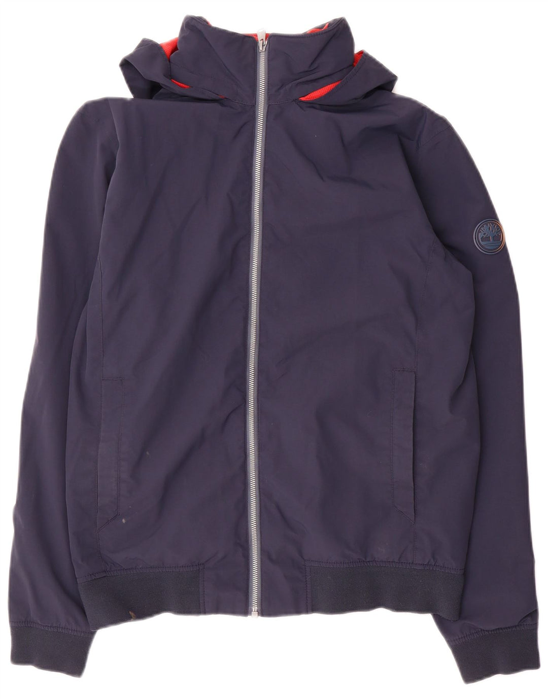 Jaqueta bomber com capuz masculina Timberland UK 38 médio azul marinho