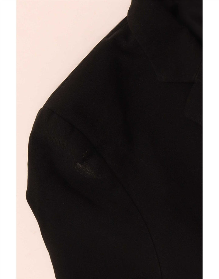Jaqueta blazer de 2 botões Marks & Spencer Boys 12-13 anos preto poliéster