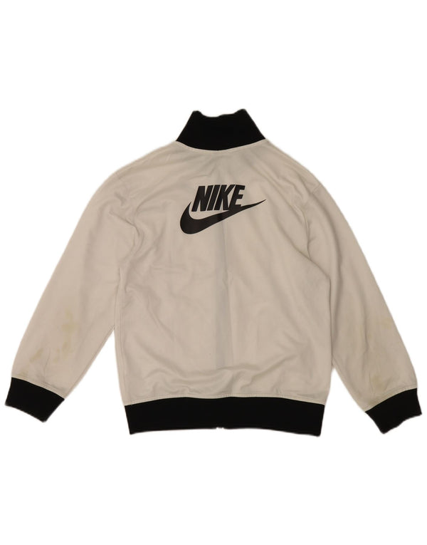 Jaqueta Nike Boys Tracksuit Top 10-11 Anos Médio Branco Colourblock Esportes