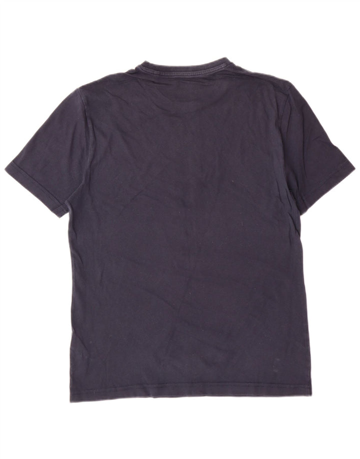 Camiseta gráfica masculina PENGUIN Top médio algodão azul marinho