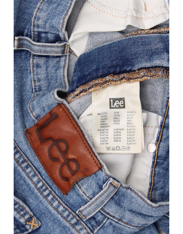 Lee Mens Rider Straight Jeans W31 L34 Azul Algodão