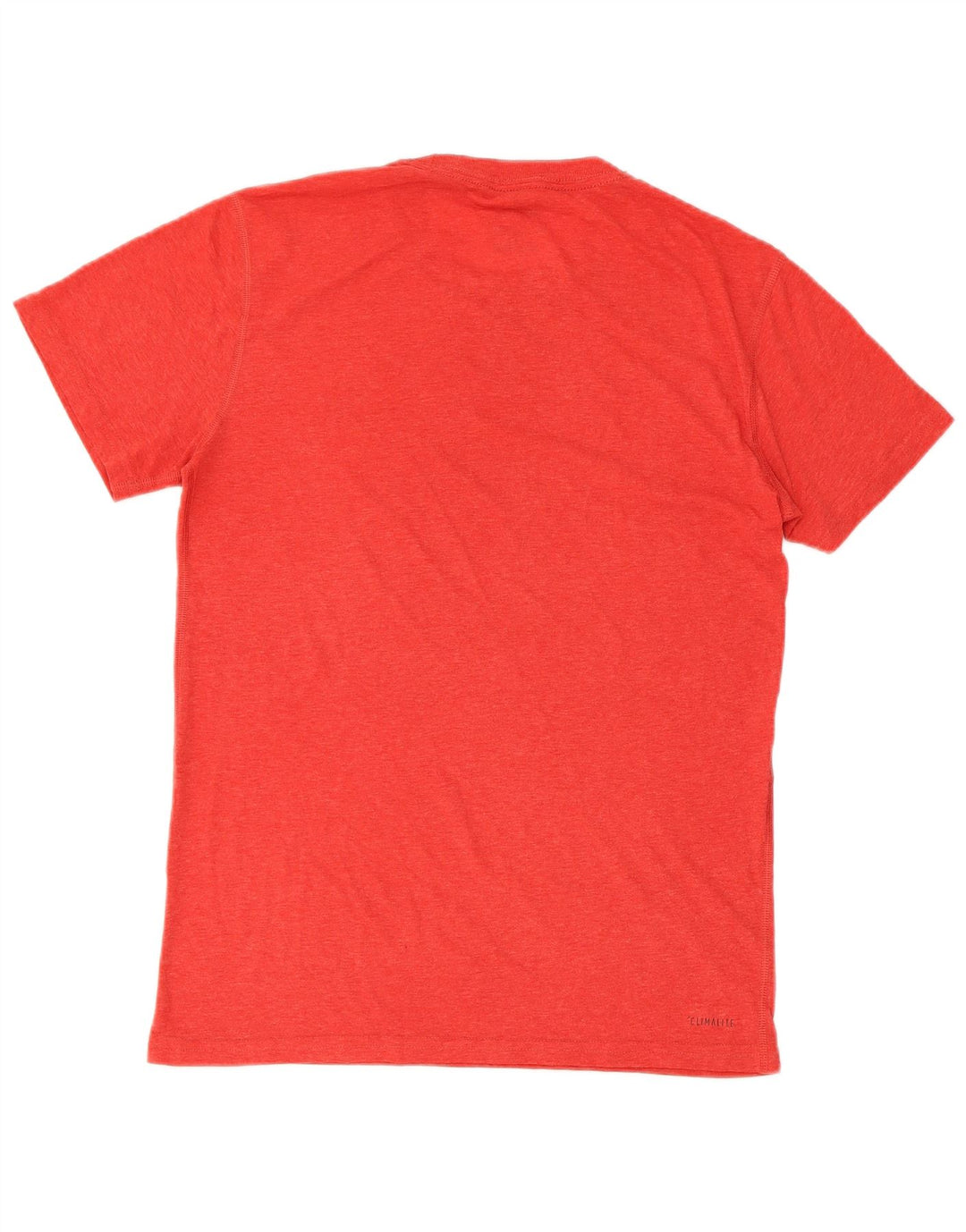 Camiseta masculina Adidas regular de manga curta top pequeno poliéster vermelho