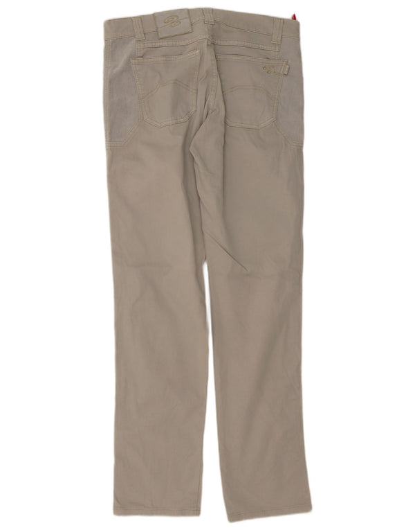 Calça casual reta masculina Nicwave IT 50 grande W34 L34 algodão cinza