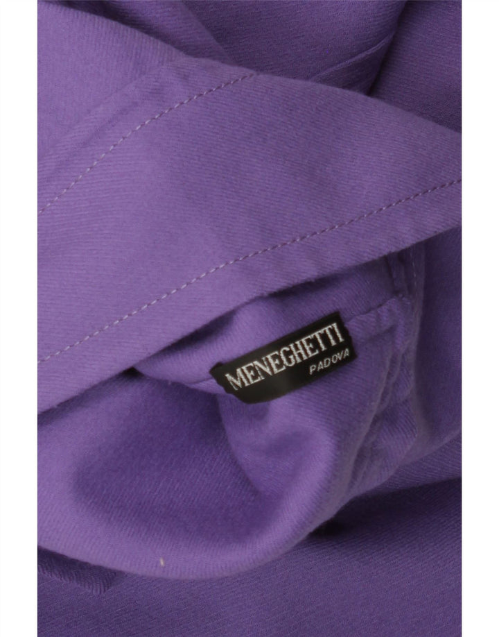 Jaqueta blazer feminina VINTAGE com 4 botões Reino Unido 16 grande roxo