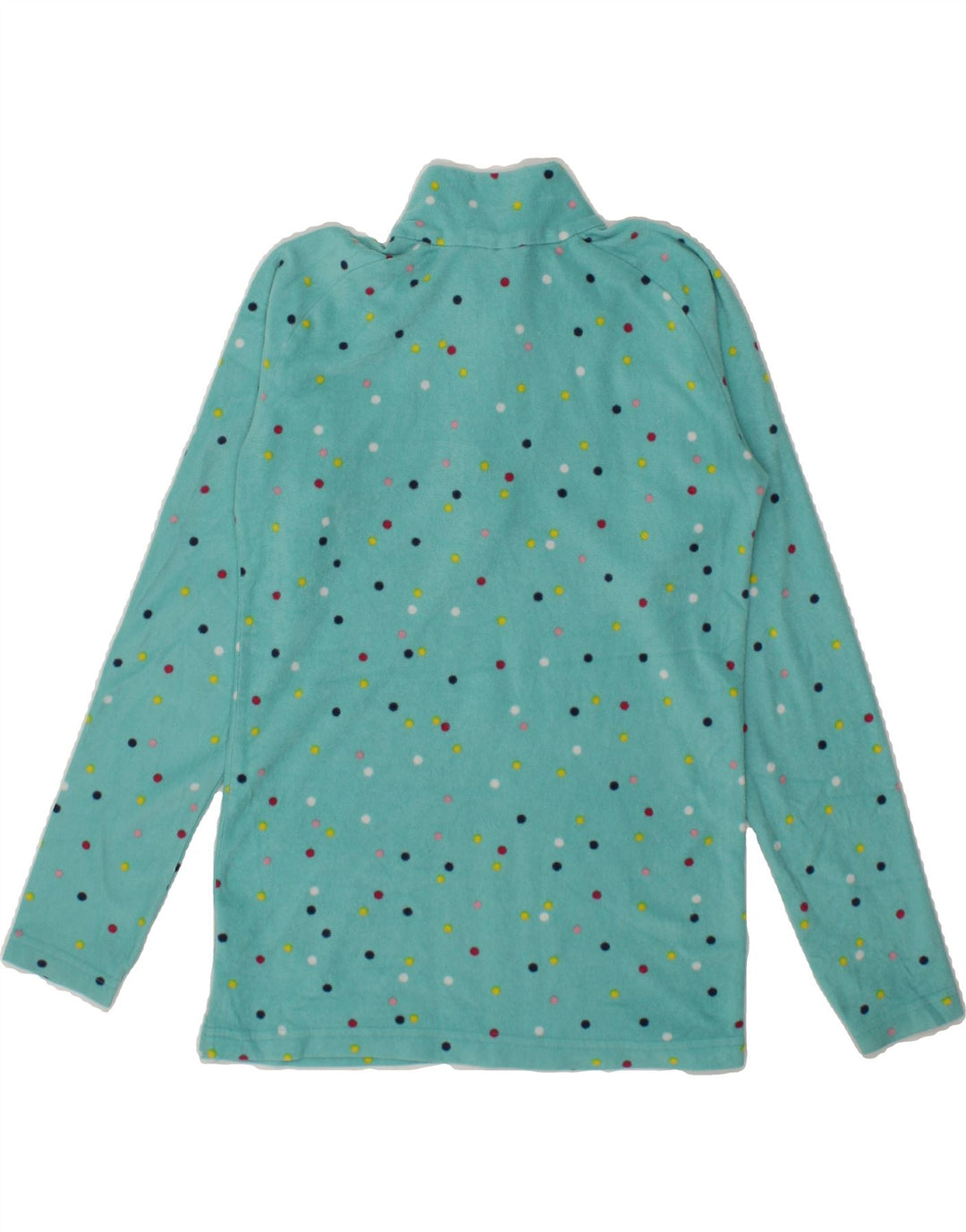 MOUNTAIN WAREHOUSE Girls Fleece Jumper 12-13 Years Turquoise Spotted Vintage Mountain Warehouse and Second-Hand Mountain Warehouse from Messina Hembry 