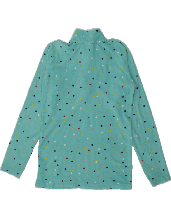 MOUNTAIN WAREHOUSE Girls Fleece Jumper 12-13 Years Turquoise Spotted Vintage Mountain Warehouse and Second-Hand Mountain Warehouse from Messina Hembry 