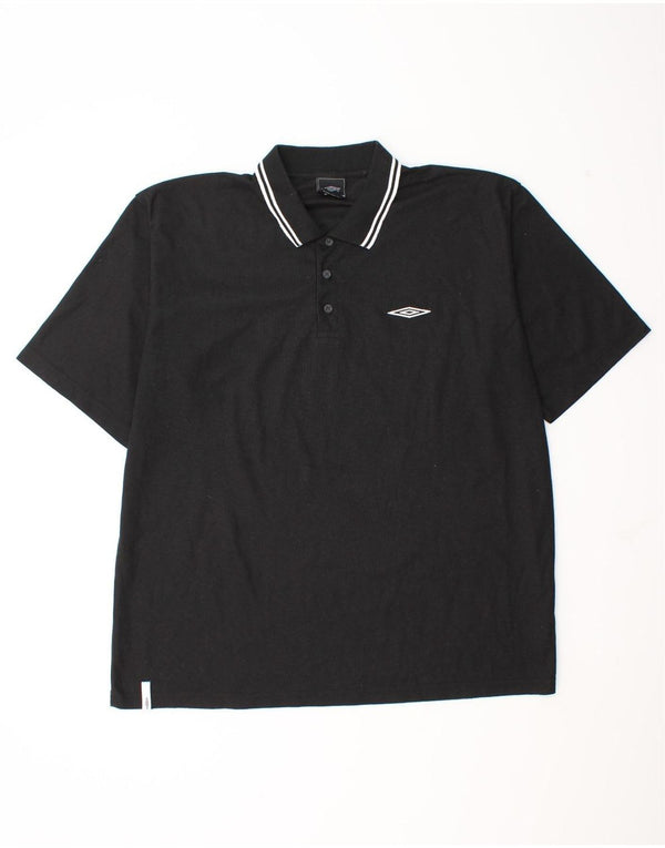 Camisa polo masculina Umbro 2XL poliéster preto