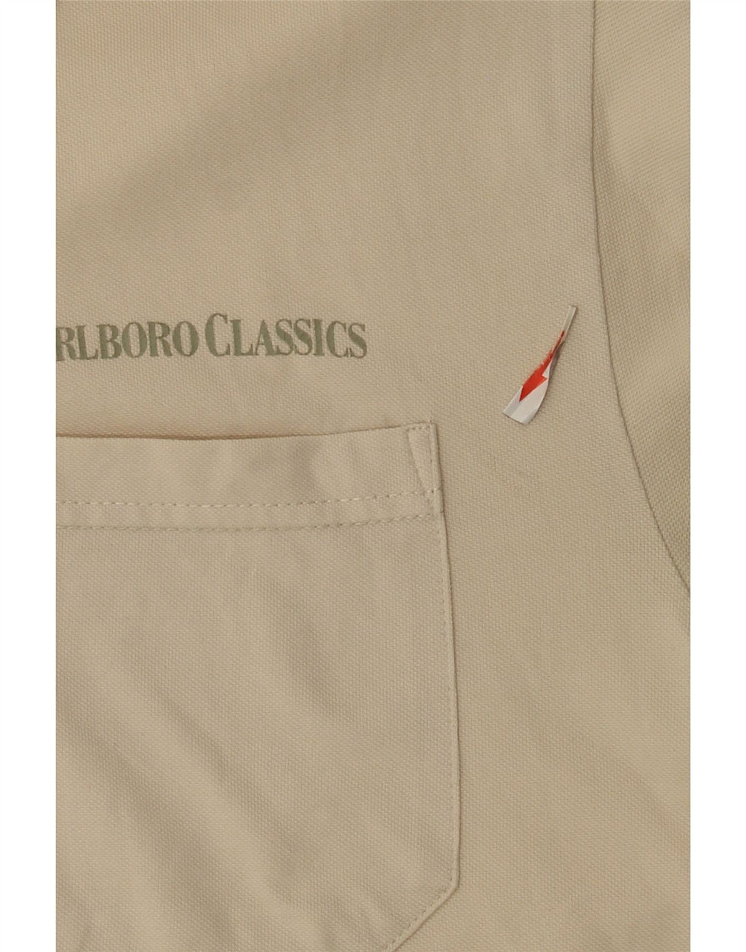 Camisa polo masculina Marlboro Classics médio algodão branco