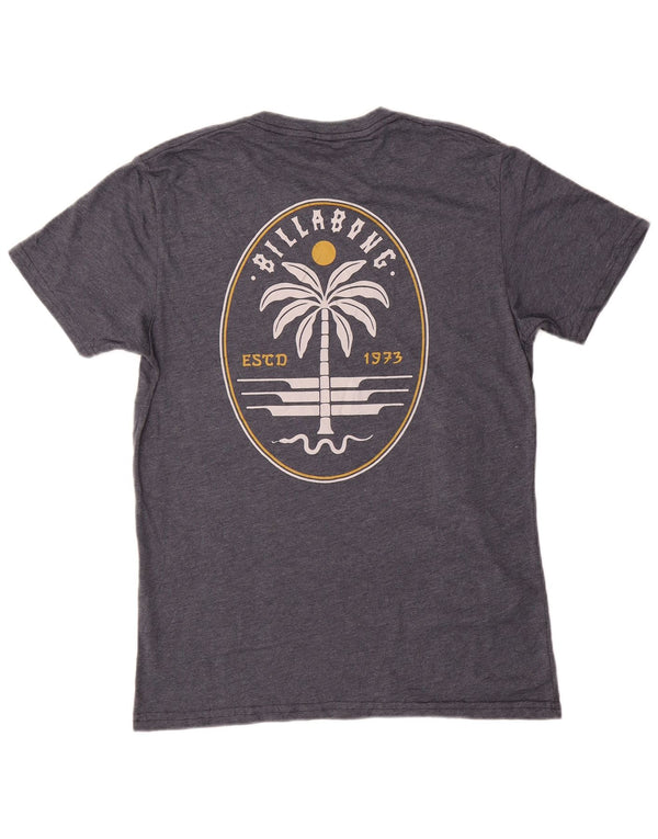 Camiseta gráfica masculina Billabong Top médio algodão azul marinho